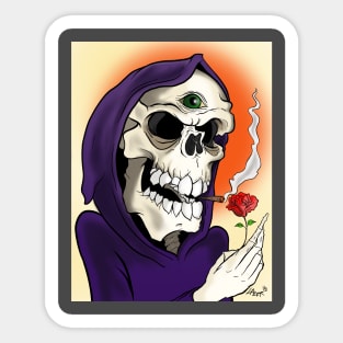 The reaper of roses Sticker